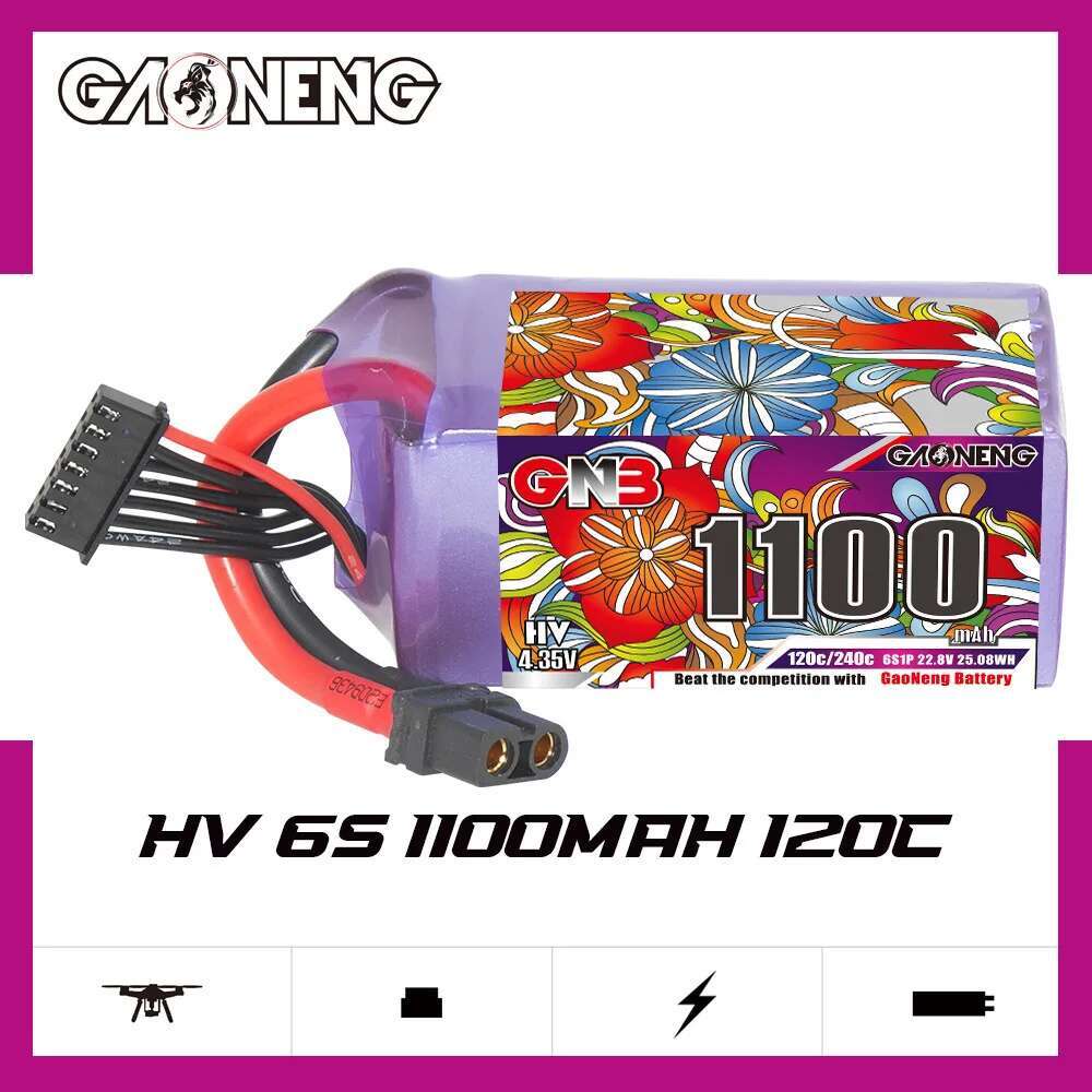 2Pcs GNB 6S Lipo Battery 22.8V - Drone Battery Lipo ulasan dan harga