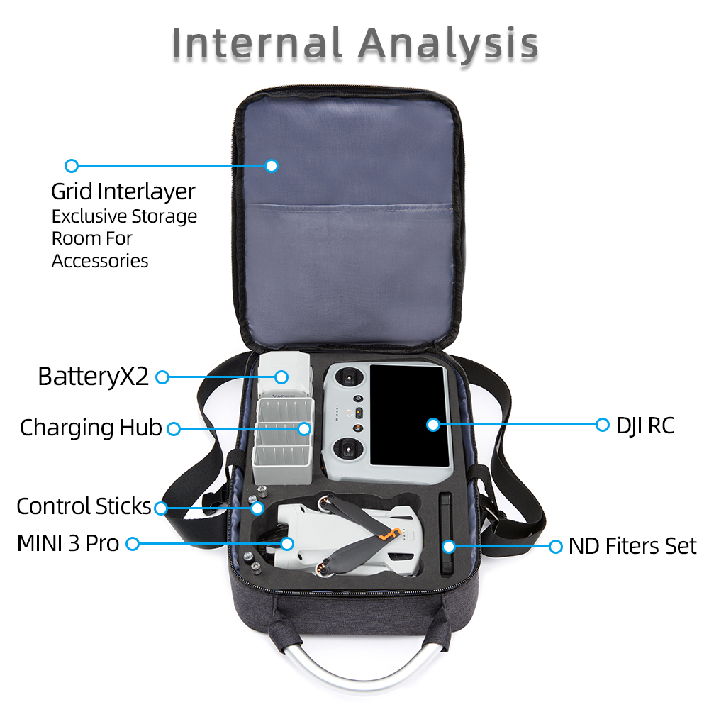 for Mini 3 Storage Box Dron Ha - Drone Battery Bag ulasan dan harga