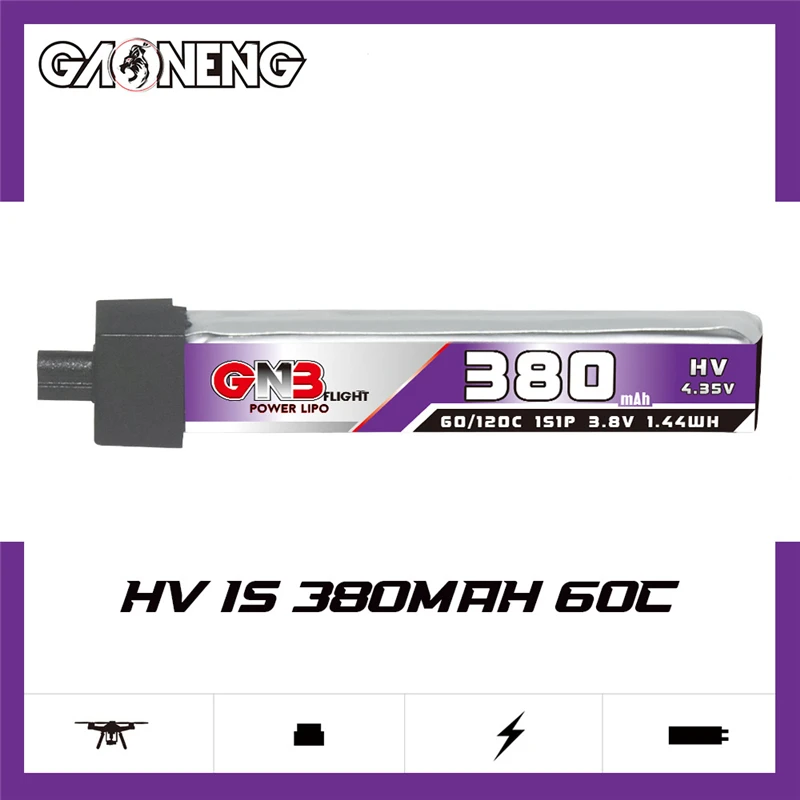 GNB 1S 3.8V 380mAh 60C Lipo Ba - Drone Battery Plate ulasan dan harga
