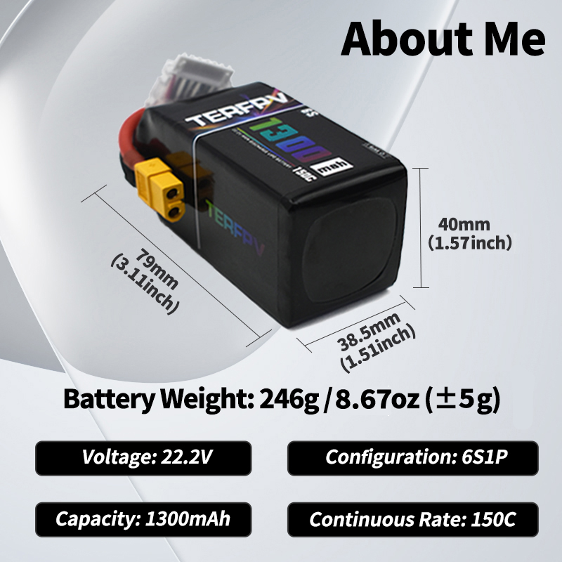 TERFPV Lipo Battery 6S 22.2V 1 - Drone Battery Lipo ulasan dan harga