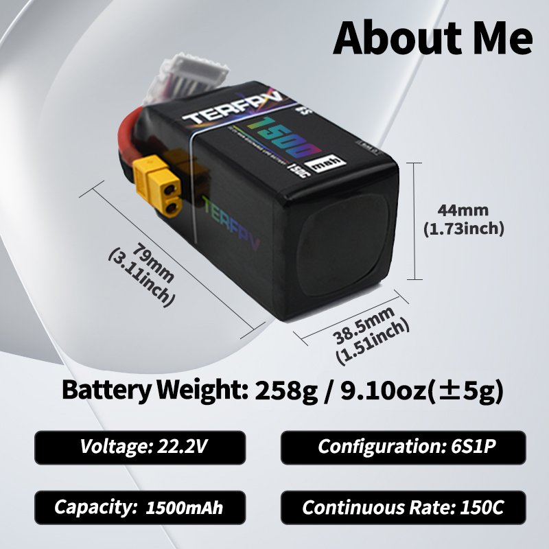 TERFPV Lipo Battery 6S 22.2V 1 - Drone Battery Lipo ulasan dan harga