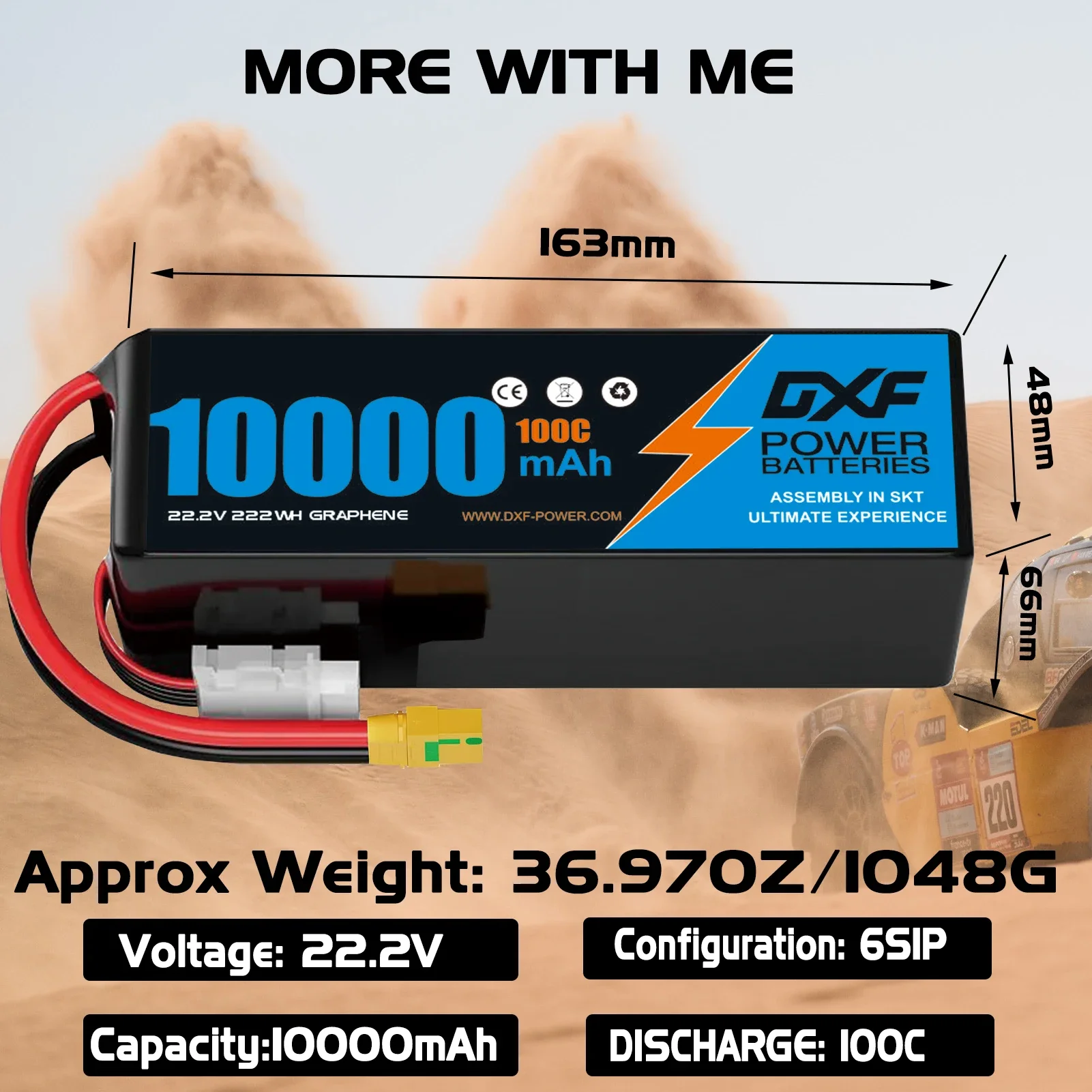 DXF 6S Lipo Battery 10000mAh 2 - Drone Battery 6S ulasan dan harga