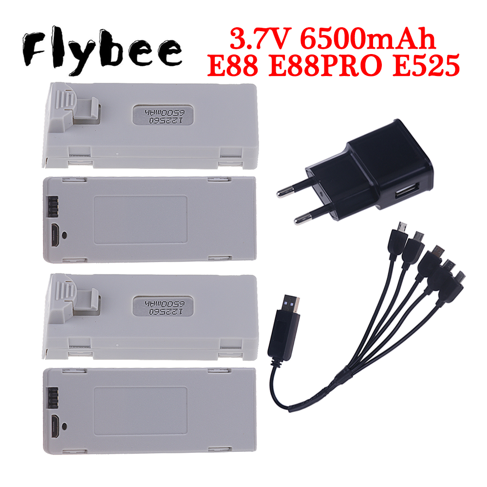 Original E88 Battery 3.7V 6500 - Drone Battery Lipo ulasan dan harga