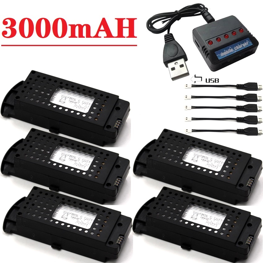 Q6 Drones Battery 3.7V 3000mAh - Drone Battery Li-Ion ulasan dan harga