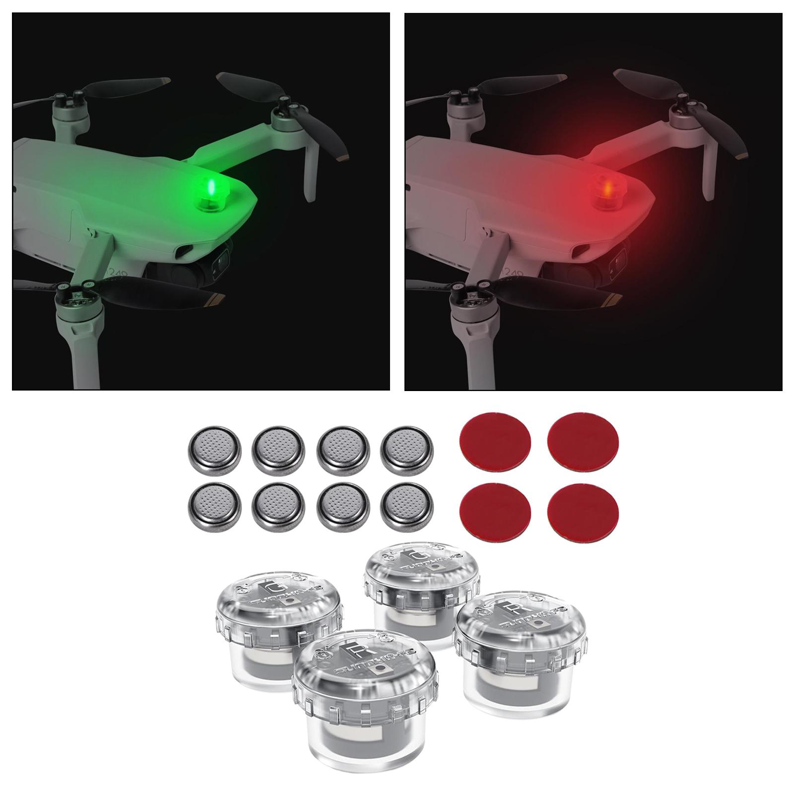 4x LED Night Flight Light Sign - Drone Battery Alarm ulasan dan harga