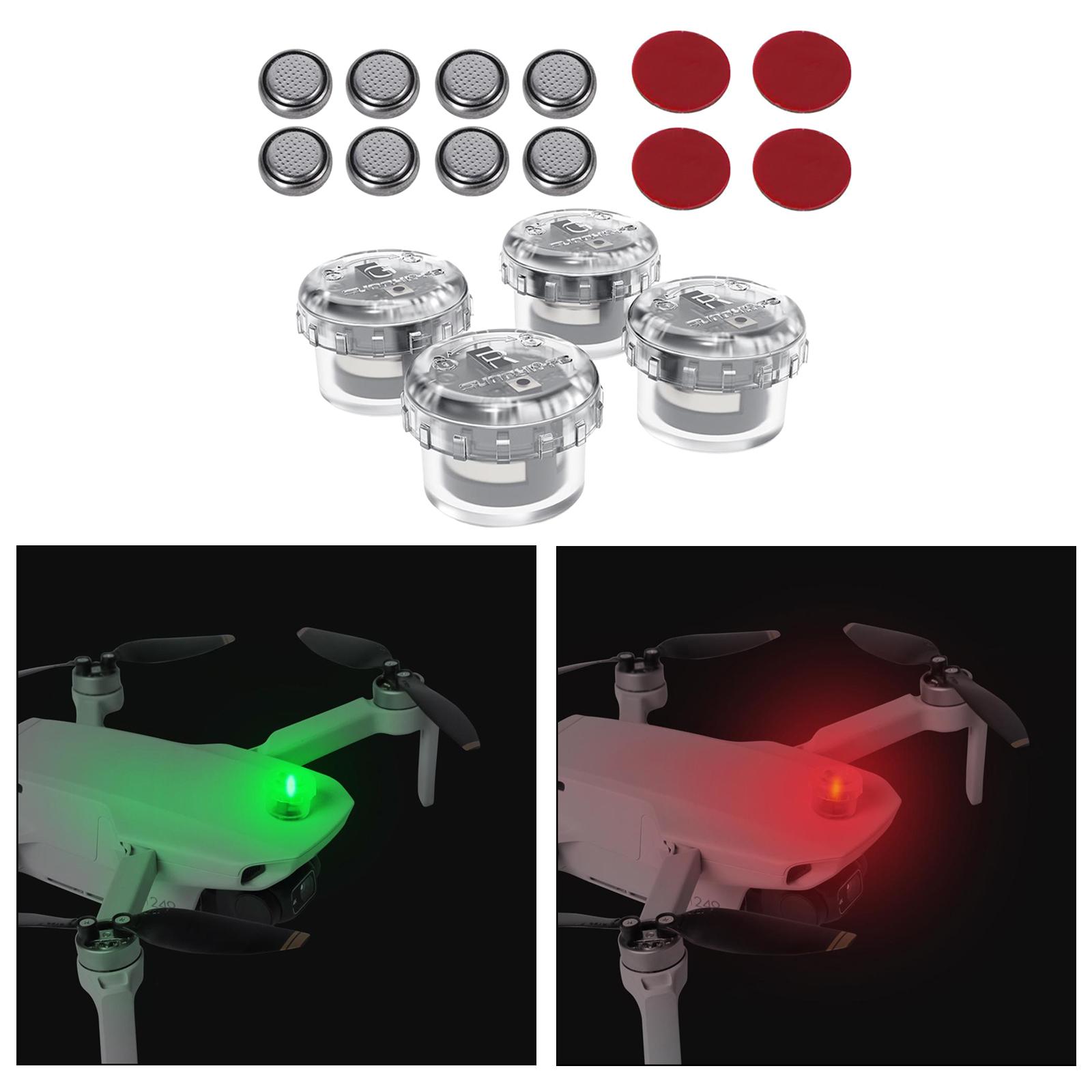4x LED Night Flight Light Sign - Drone Battery Alarm ulasan dan harga