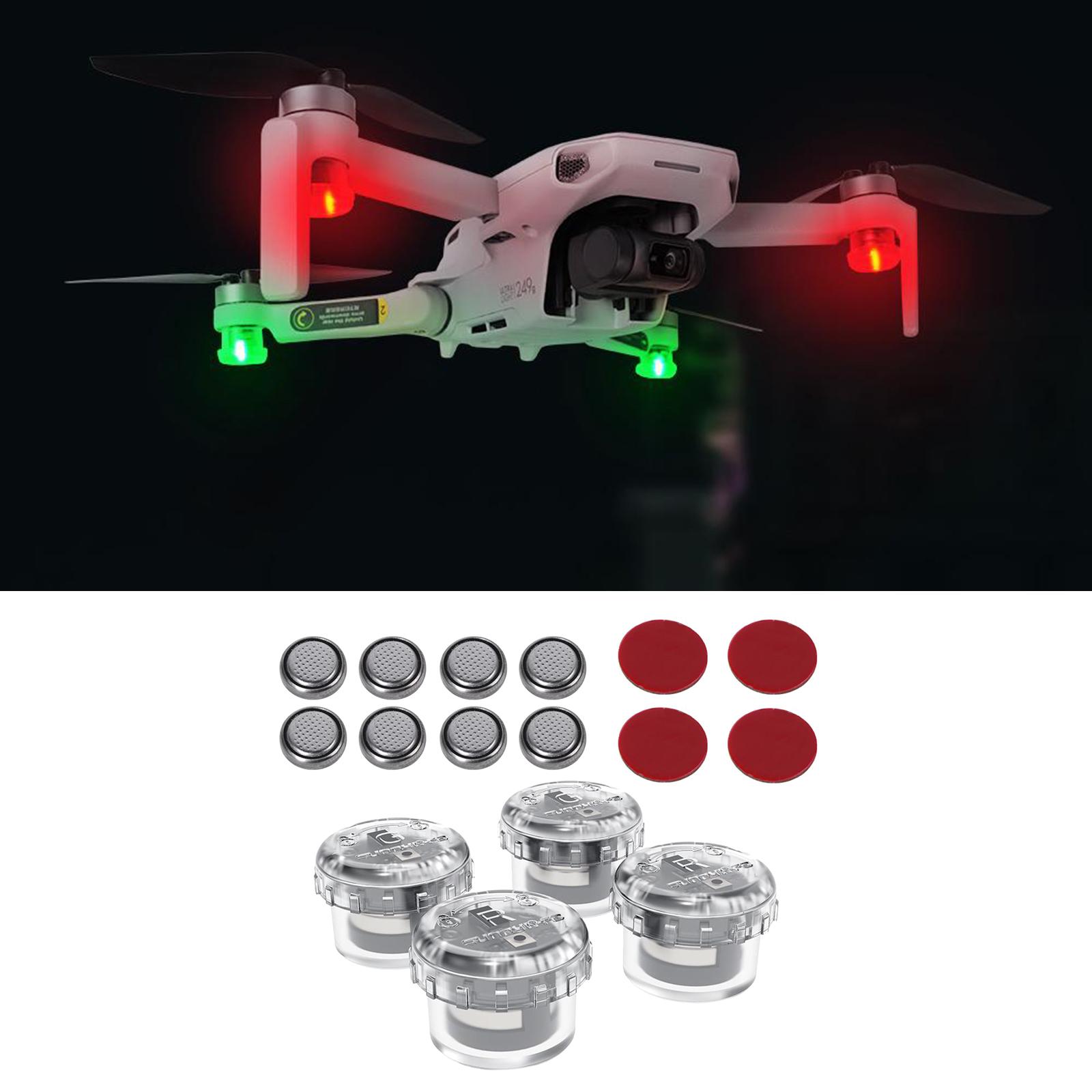 4x LED Night Flight Light Sign - Drone Battery Alarm ulasan dan harga