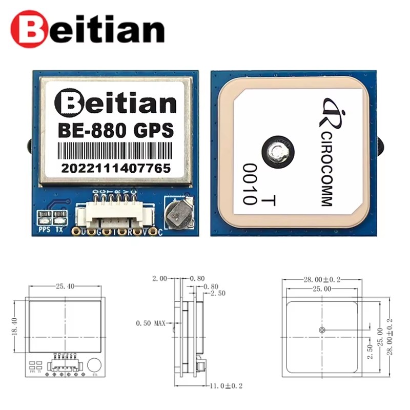 Beitian GPS Module BE-180 BE-2 - Drone Battery Plate ulasan dan harga