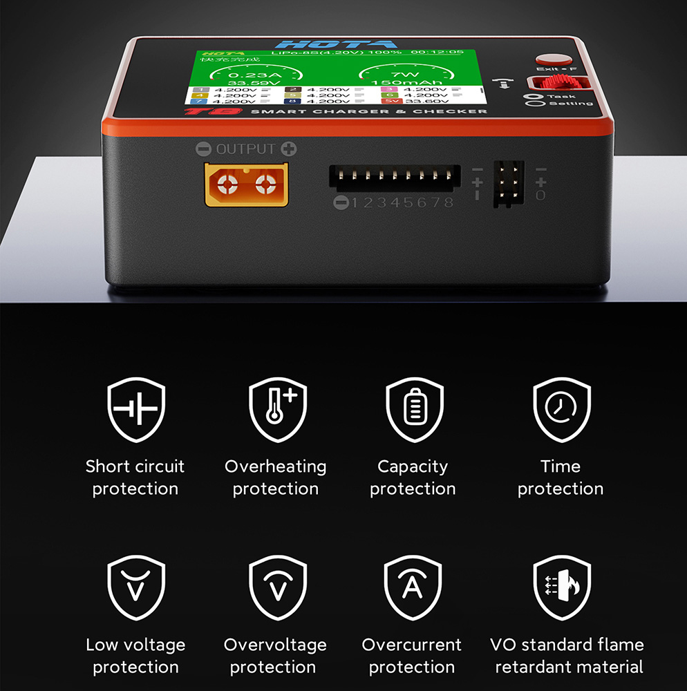 HOTA T8 Smart Balance Charger  - Drone Battery Smart ulasan dan harga
