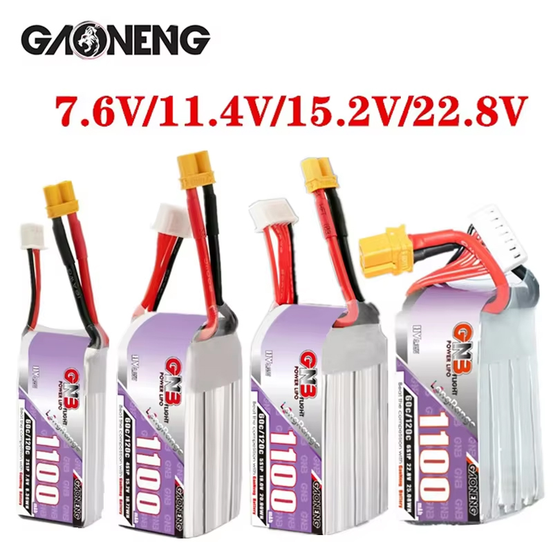 GNB 1100mAh 2S 3S 4S 6S 60C/12 - Drone Battery Connector ulasan dan harga