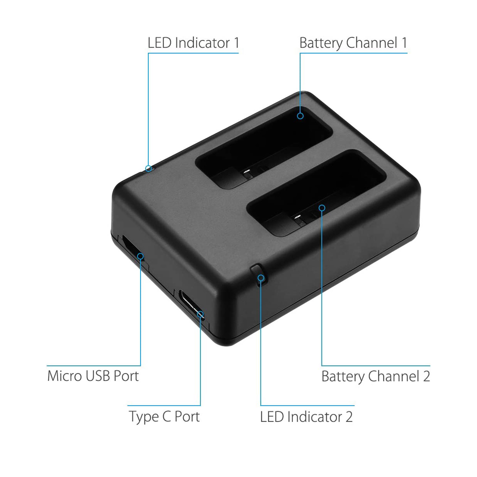 Suitable for GOPRO Hero 5 Char - Drone Battery Charger ulasan dan harga