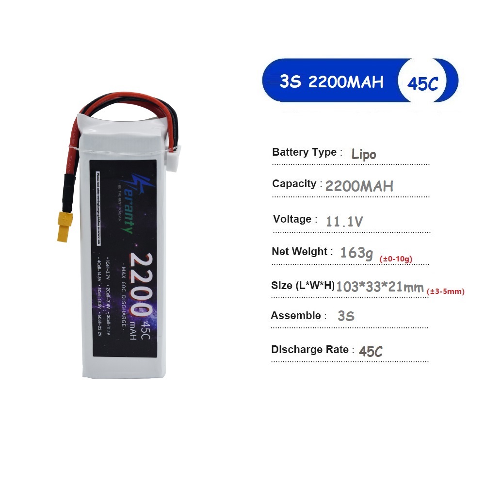 11.1V LiPo Battery 3S 1500mah  - Drone Battery 3S ulasan dan harga