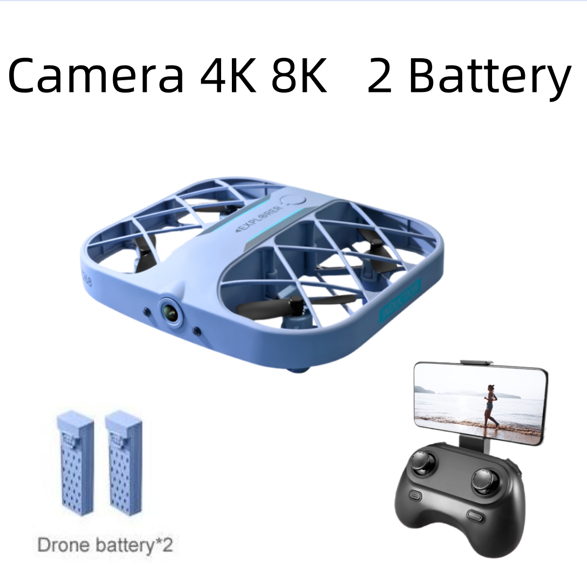 JJRC H107 FPV RC Drone with 2  - Drone Battery Case ulasan dan harga