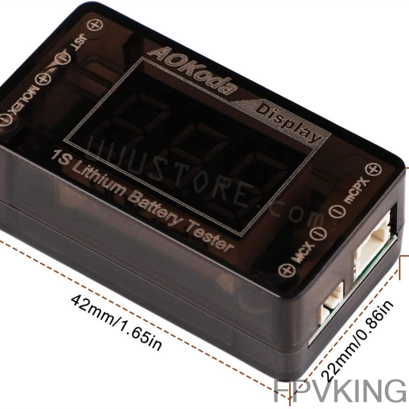 AOKoda AOK-041 1S LiPo Battery - Drone Battery Voltage Checker ulasan dan harga